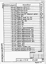 Состав альбома. Типовой проект 802-3-32.88Альбом 2 Примененный из 802-5-78.85 Изделия заводского изготовления