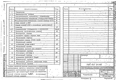 Состав альбома. Типовой проект 501-05-31.83Альбом 3 Применение термокамеры модифицированной ( L = 2,4 м)
