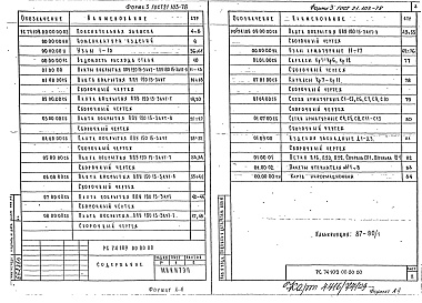 Состав альбома. Шифр РС74109 ПанелиАльбом 1 Рабочие чертежи