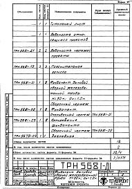 Состав альбома. Типовой проект 907-2-133сАльбом 2 Рабочие чертежи фундамента ТРН5679, ТРН5680, ТРН5682