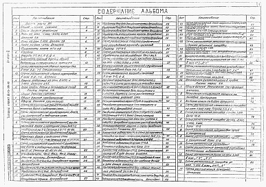 Состав альбома. Типовой проект 901-3-206.85Альбом 2 Архитектурно-строительная часть      