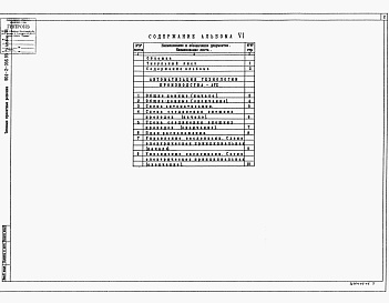 Состав альбома. Типовой проект 904-2-056.95Альбом 6 Автоматизация технологии производства                                      