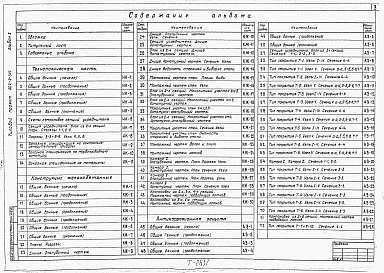 Состав альбома. Типовой проект 902-2-349Альбом 1 Технологическая часть. Конструкции железобетонные. Антикоррозийная защита
