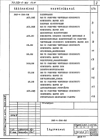 Состав альбома. Типовой проект 282-4-166Альбом 6 Ведомости потребности в материалах     