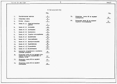 Состав альбома. Типовой проект 144-24-284.13.88Альбом 2 Сметы