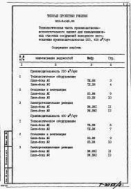 Состав альбома. Типовой проект 902-9-048.88Альбом 3 Ведомости потребности в материалах