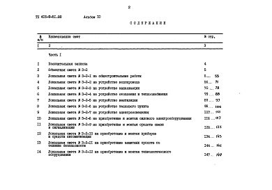 Состав альбома. Типовой проект 416-9-51.88Альбом 10 Сметы Часть 1, 2