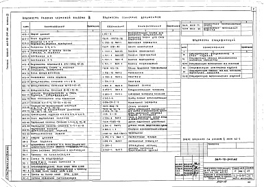 Состав альбома. Типовой проект 264-12-249.85Альбом 3 Вариант с хозяйственно-бытовыми помещениями в подвале
