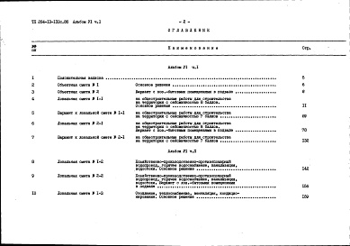 Состав альбома. Типовой проект 264-13-133с.86Альбом 6 Сметы часть 1