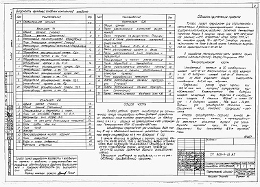 Состав альбома. Типовой проект 805-4-14.87Альбом 1 Общая пояснительная записка. Технологические и архитектурно-строительные чертежи.     