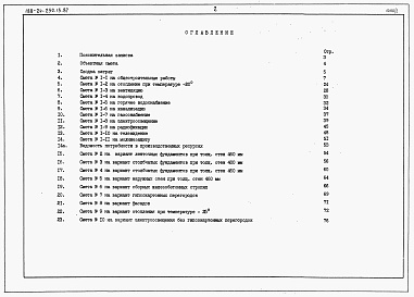 Состав альбома. Типовой проект 188-24-230.13.87Альбом 3 Сметы