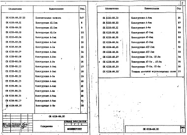 Состав альбома. Шифр СК6106-88 КонструкцииАльбом 1 Экспериментальные конструкции