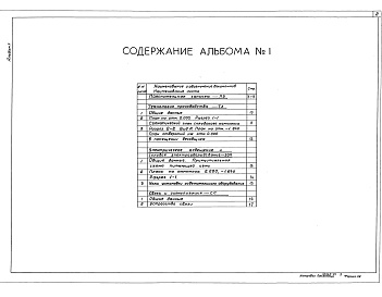 Состав альбома. Типовой проект 416-7-318.90Альбом 1 Пояснительная записка. Технология производства. Электрическое освещение и силовое электрооборудование. Связь и сигнализация
