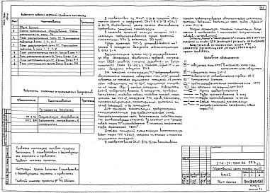 Состав альбома. Типовой проект 274-31-92м.86Альбом 3 Электрооборудование и устройства связи