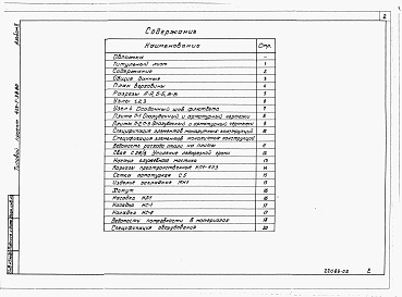 Состав альбома. Типовой проект 413-1-38.86Альбом 2 Строительные чертежи. Строительные изделия. Ведомости потребности в материалах. Спецификации оборудования.     