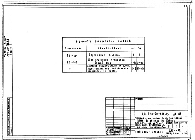 Состав альбома. Типовой проект 274-20-136.83Альбом 3 Задания заводу изготовителю
