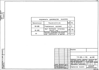 Состав альбома. Типовой проект 284-1-176Альбом 3 Задание заводу-изготовителю