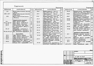 Состав альбома. Типовой проект 409-14-63.87Альбом 1 Общая пояснительная записка. Технология производства. Основные положения по производству строительных и монтажных работ. Охрана окружающей среды