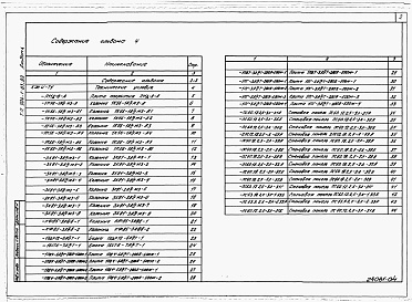Состав альбома. Типовой проект 904-1-83.89Альбом 4 Строительные конструкции и изделия