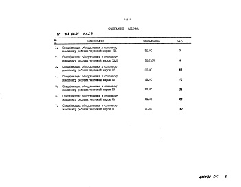 Состав альбома. Типовой проект 708-66.91Альбом 4 Спецификации оборудования        