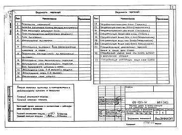 Состав альбома. Типовой проект 68-021м.86Альбом 10 МП1(АС) Материалы для проектирования