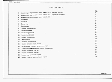 Состав альбома. Типовой проект 224-1-701.13.91Альбом 6 Ведомость потребности в материалах.     