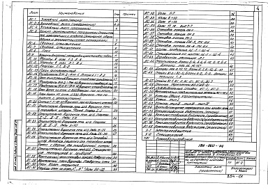 Состав альбома. Типовой проект 186-000-64Альбом 1 Архитектурно-строительные, санитарно-технические, электротехнические чертежи и газоснабжение