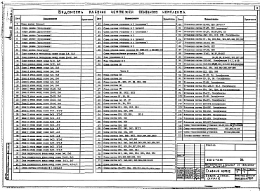Состав альбома. Типовой проект 252-3-49.86Альбом 3  Отопление и вентиляция. Части 1 и 2