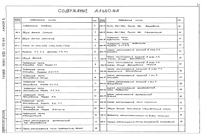 Состав альбома. Типовой проект 902-1-97.84Альбом 2 Архитектурно-строительные решения