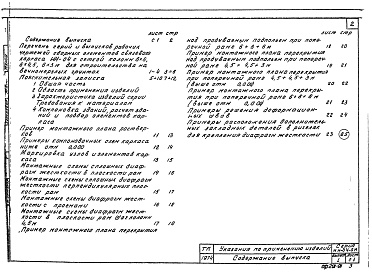 Состав альбома. Серия ИИ-04-0 УказанияВыпуск 1 Указания по применению изделий каркаса с сеткой колонн 6х6; 6х4,5; 6х3м для строительства на вечномерзлых грунтах. Рабочие чертежи