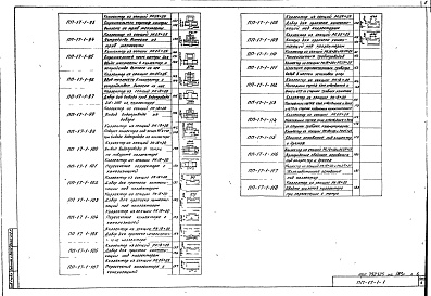 Состав альбома. Шифр ПП-17-1 ПособиеАльбом 1 Раздел 17 Коллекторы Серия 1 Внутриквартальные коллекторы из объемных элементов РК18-20 и РК25-25