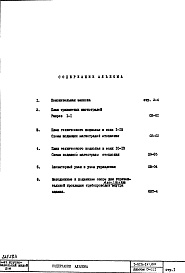 Состав альбома. Типовой проект 1-515-142/9МЧасть 2/0 Раздел 1/0 Отопление и вентиляция подземной части здания . Альбом С-011