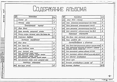 Состав альбома. Типовой проект 902-2-459.88Альбом 2 Технологические решения. Спецификации оборудования. Конструкции железобетонные. Конструкции металлические. Организация строительства. Электрооборудование и автоматика. Спецификации оборудования    