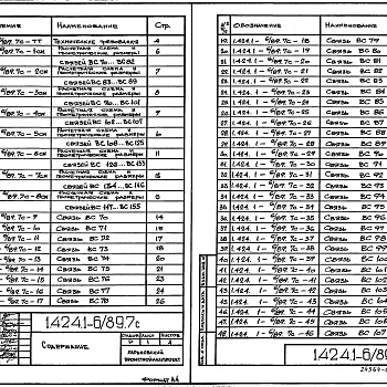 Состав фльбома. Серия 1.424.1-6/89 КолонныВыпуск 7с Стальные связи по колоннам для зданий с расчетной сейсмичностью 7, 8 баллов. Рабочие чертежи