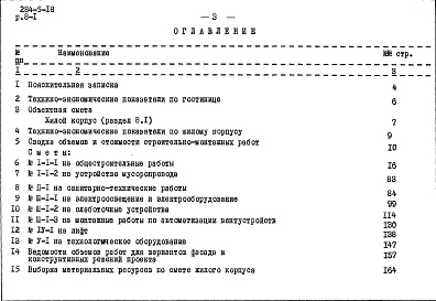 Состав альбома. Типовой проект 284-5-18Альбом 8 Сметы.Раздел 8-1. Жилой корпус.Раздел 8-2. Общественный корпус.