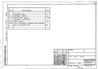 Состав альбома. Типовой проект 416-1-175.86Альбом 1 Пояснительная записка. Технология производства