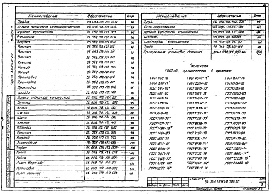 Состав альбома. Серия 3.820.2-44 ПодъемникиВыпуск 15 Подъемник двухвинтовой с электроприводом грузоподъемностью 2х10 т марки 20ЭВД
