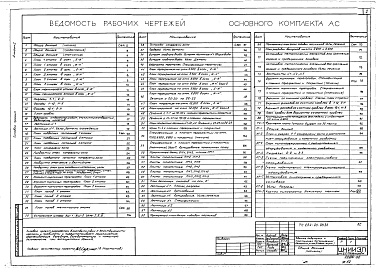 Состав альбома. Типовой проект 264-20-95.88Альбом 1 Архитектурно-строительные и технологические чертежи, кинотехнология, кинотехника. Часть 1