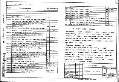 Состав альбома. Типовой проект 252-2-18сАльбом 8 Изделия железобетонные, деревянные, металлические