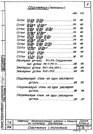 Состав альбома. Серия 3.006-2 СборныеВыпуск 2-3 Рабочие чертежи арматурных изделий и закладных деталей (лотковые элементы) 