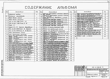 Состав альбома. Типовой проект 409-13-026.90Альбом 2 Технология производства     
