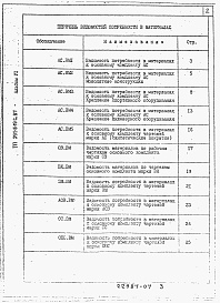 Состав альбома. Типовой проект 291-8-19с.87Альбом 6 Ведомости потребности в материалах.     