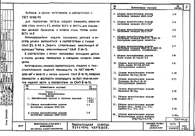 Состав альбома. Типовой проект 67-024/1Альбом 3 Изделия заводского изготовления Раздел 1, 2, 3, 4