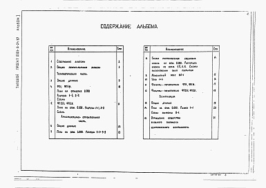 Состав альбома. Типовой проект 0901-9-24.87Альбом 1 Общая пояснительная записка. Технологическая часть. Архитектурно-строительная часть. Отопление и вентиляция.      