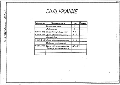 Состав альбома. Серия 7.406-4 УстановкиАльбом 4 Тепловой контроль и автоматика. Чертежи задания заводу-изготовителю.