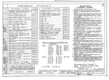 Состав альбома. Типовой проект 252-1-53Альбом 1 Архитектурно-строительные чертежи
