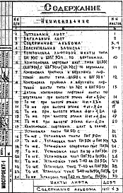 Состав альбома. Шифр ДС 57-75Альбом 1 Рабочие чертежи 