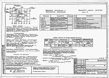 Состав альбома. Типовой проект 272-13-99.83Альбом 2 Санитарно-технические и электротехнические чертежи    