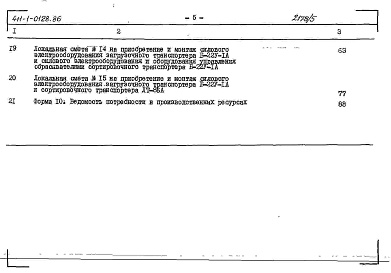Состав альбома. Типовой проект 411-1-0128.86Альбом 5 Сметы