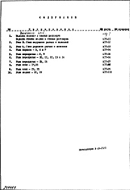 Состав альбома. Типовой проект И-446Часть 1/0 Раздел 2 Архитектурно-строительные чертежи узлов и деталей подземной части здания